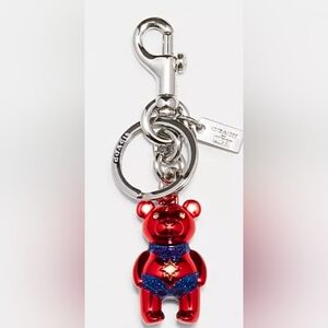 Coach Marvel Captian Marvel Bear Keychain Bag Charm Carol Danvers